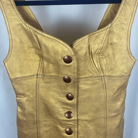 NWT Free People Goldie Mini Leather Dress - Picture 8 of 8